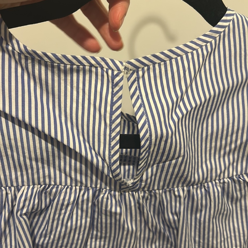 J.crew striped blue short sleeve top - Picture 5 of 6